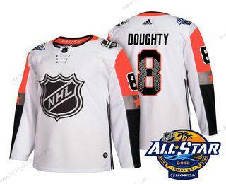 Muž Los Angeles Kings #8 Drew Doughty Bílý 2018 NHL All-Star Sešitý Hokejový Dres