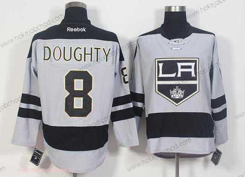 Muž Los Angeles Kings #8 Drew Doughty Šedá Náhradní Sešitý NHL 2016-17 Reebok Hokejový Dres