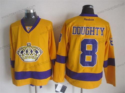 Muž Los Angeles Kings #8 Drew Doughty Žlutá Dres