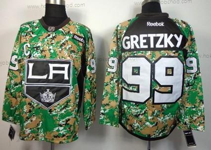 Muž Los Angeles Kings #99 Wayne Gretzky 2014 Camo Dres