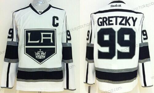 Muž Los Angeles Kings #99 Wayne Gretzky Bílý Dres