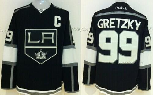 Muž Los Angeles Kings #99 Wayne Gretzky Černá Dres