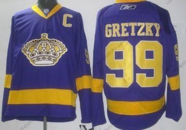 Muž Los Angeles Kings #99 Wayne Gretzky Nachový Dres