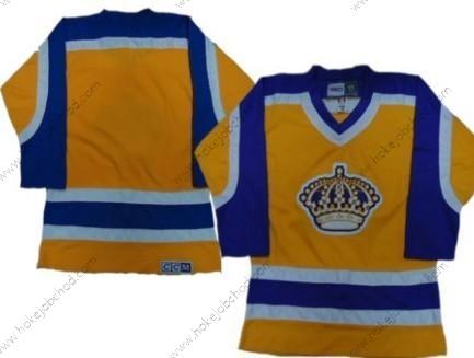 Muž Los Angeles Kings Prázdný Žlutá Retro With Nachový CCM Dres