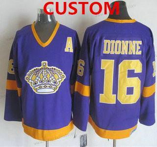 Muž Los Angeles Kings Přizpůsobené 1977-79 Nachový CCM Vintage Dres