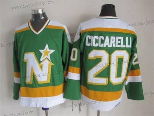 Muž Minnesota North Dallas Stars #20 Dino Ciccarelli 1978-79 Zelená CCM Vintage Dres