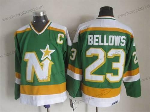 Muž Minnesota North Dallas Stars #23 Brian Bellows 1978-79 Zelená CCM Vintage Dres