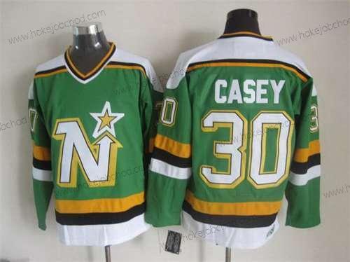 Muž Minnesota North Dallas Stars #30 Jon Casey 1988-89 Zelená CCM Vintage Dres