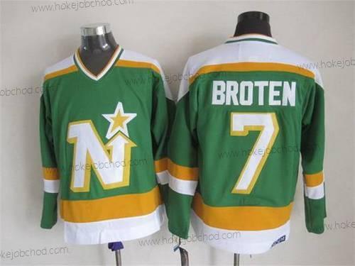 Muž Minnesota North Dallas Stars #7 Neal Broten 1978-79 Zelená CCM Vintage Dres