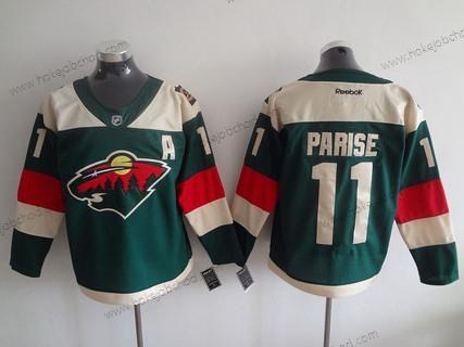 Muž Minnesota Wild #11 Zach Parise Reebok Zelená 2016 Stadium Series Tým Premier Dres