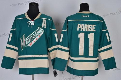 Muž Minnesota Wild #11 Zach Parise Zelená Alternativní Dres