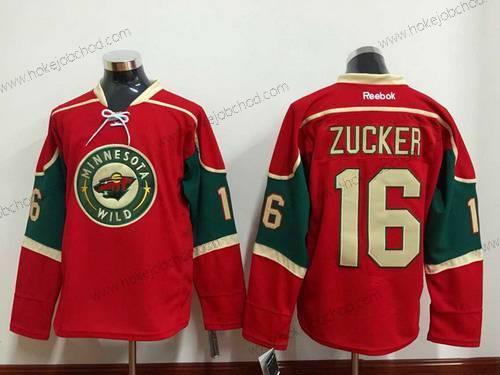 Muž Minnesota Wild #16 Jason Zucker Červené Dres