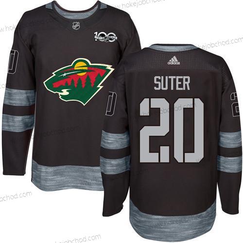 Muž Minnesota Wild #20 Ryan Suter Černá 1917-2017 100th Výročí Sešitý NHL Dres