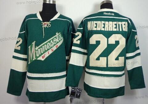 Muž Minnesota Wild #22 Nino Niederreiter Zelená Alternativní Dres