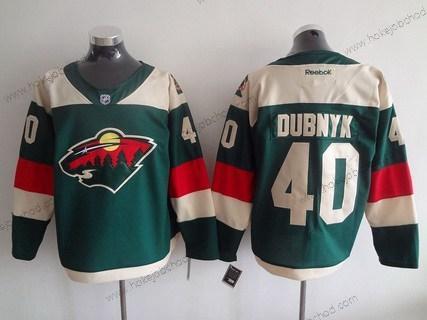 Muž Minnesota Wild #40 Devan Dubnyk Reebok Zelená 2016 Stadium Series Tým Premier Dres