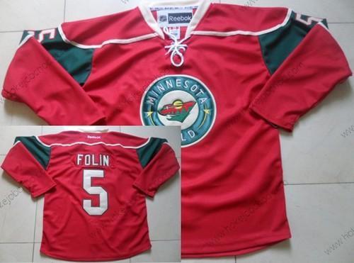 Muž Minnesota Wild #5 Christian Folin Červené Dres