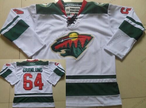 Muž Minnesota Wild #64 Mikael Granlund 2014 Bílý Dres