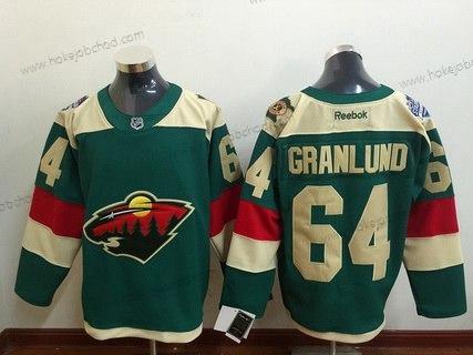 Muž Minnesota Wild #64 Mikael Granlund Reebok Zelená 2016 Stadium Series Tým Premier Dres