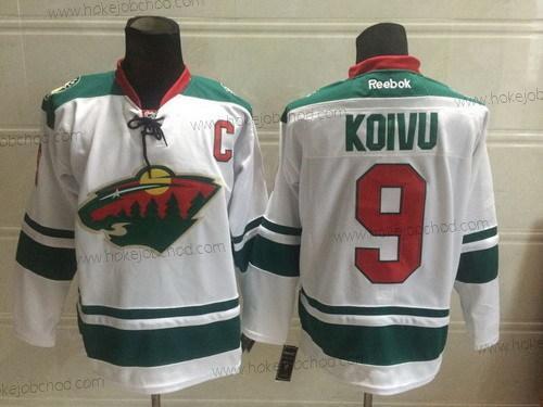 Muž Minnesota Wild #9 Mikko Koivu 2014 Bílý Dres