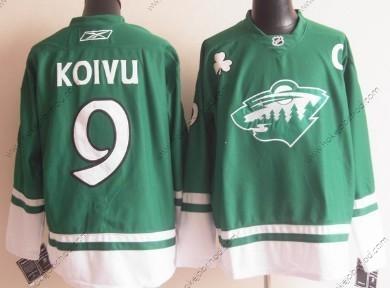 Muž Minnesota Wild #9 Mikko Koivu St. Patrick’S Day Zelená Dres