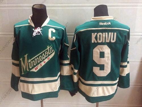 Muž Minnesota Wild #9 Mikko Koivu Zelená Alternativní Dres