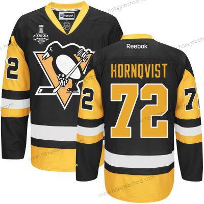 Muž Mládež Pittsburgh Penguins #72 Patric Hornqvist Černá With Zlato 2017 Stanley Cup NHL Finals Patch Dres