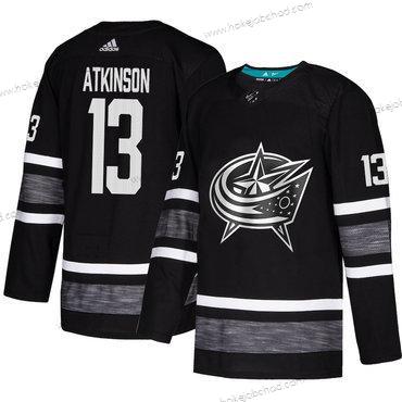 Muž Modrý Jackets #13 Cam Atkinson Černá Autentické 2019 All-Star Sešitý Hokejový Dres