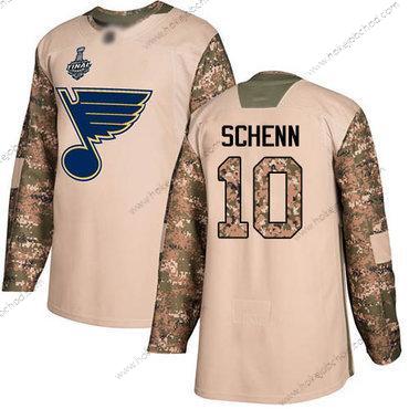 Muž Modrýs #10 Brayden Schenn Camo Autentické 2017 Veterans Day Stanley Cup Final Bound Sešitý Hokejový Dres