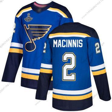 Muž Modrýs #2 Al Macinnis Modrý Domácí Autentické Stanley Cup Champions Sešitý Hokejový Dres