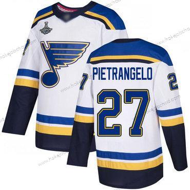 Muž Modrýs #27 Alex Pietrangelo Bílý Road Autentické Stanley Cup Champions Sešitý Hokejový Dres