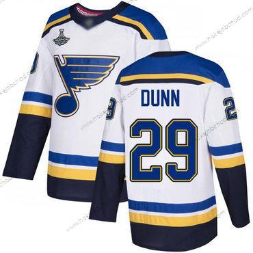 Muž Modrýs #29 Vince Dunn Bílý Road Autentické Stanley Cup Champions Sešitý Hokejový Dres