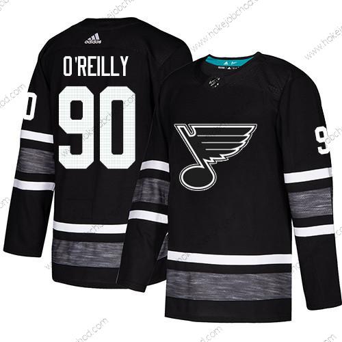 Muž Modrýs #90 Ryan O’Reilly Černá Autentické 2019 All-Star Sešitý Hokejový Dres