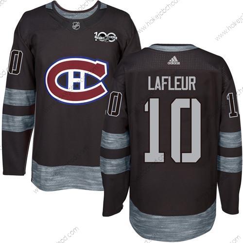 Muž Montreal Canadiens #10 Guy Lafleur Černá 1917-2017 100th Výročí Sešitý NHL Dres