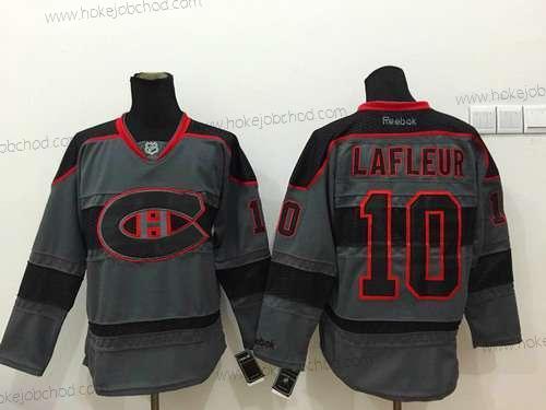 Muž Montreal Canadiens #10 Guy Lafleur Charcoal Šedá Dres