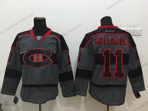 Muž Montreal Canadiens #11 Brendan Gallagher Charcoal Šedá Dres