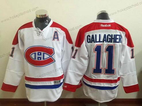 Muž Montreal Canadiens #11 Brendan Gallagher Reebok Bílý 2015-16 Venkovní Premier NHL Dres