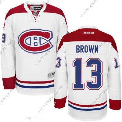 Muž Montreal Canadiens #13 Mike Brown Reebok Bílý Hokejový Sešitý NHL Dres