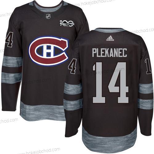 Muž Montreal Canadiens #14 Tomas Plekanec Černá 1917-2017 100th Výročí Sešitý NHL Dres