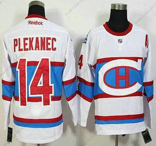 Muž Montreal Canadiens #14 Tomas Plekanec Reebok Bílý 2016 Zimní Klasický Premier Dres