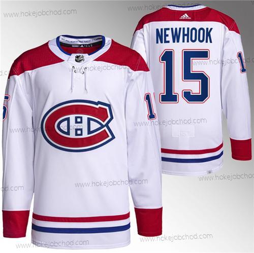 Muž Montreal Canadiens #15 Alex Newhook Bílý Sešitý Dres