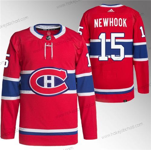 Muž Montreal Canadiens #15 Alex Newhook Červené Sešitý Dres