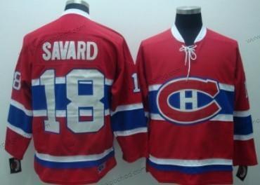 Muž Montreal Canadiens #18 Serge Savard Červené Retro CCM Dres