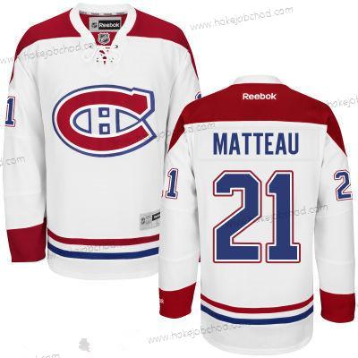 Muž Montreal Canadiens #21 Reebok Bílý Premier Domácí Přizpůsobené Dres