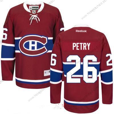 Muž Montreal Canadiens #26 Jeff Petry Reebok Červené Premier Domácí Přizpůsobené Dres