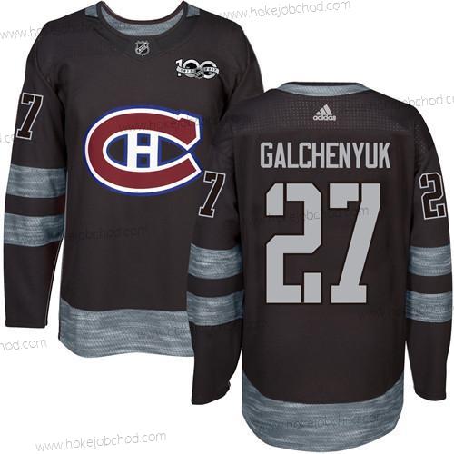 Muž Montreal Canadiens #27 Alex Galchenyuk Černá 1917-2017 100th Výročí Sešitý NHL Dres