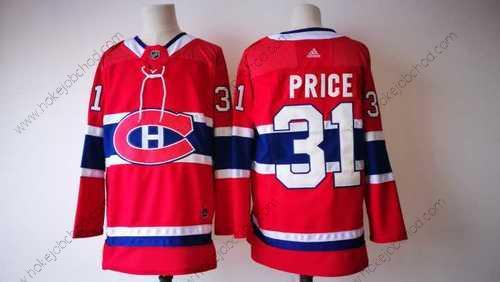 Muž Montreal Canadiens #31 Carey Price Červené 2017-2018 Hokejový Sešitý NHL Dres