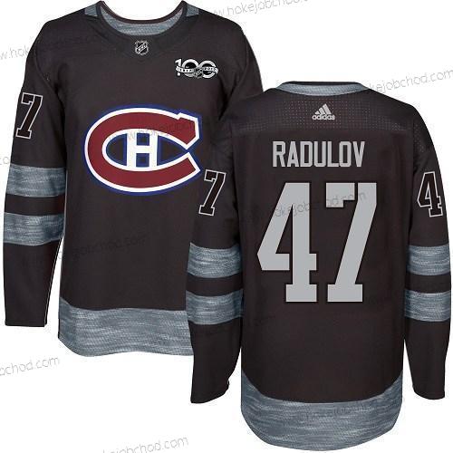 Muž Montreal Canadiens #47 Alexander Radulov Černá 1917-2017 100th Výročí Sešitý NHL Dres