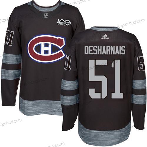 Muž Montreal Canadiens #51 David Desharnais Černá 1917-2017 100th Výročí Sešitý NHL Dres