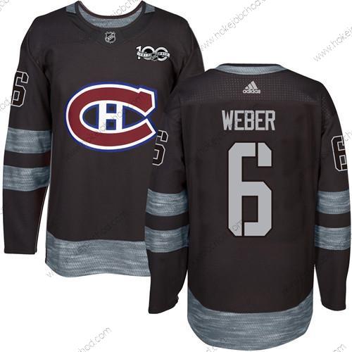 Muž Montreal Canadiens #6 Shea Weber Černá 1917-2017 100th Výročí Sešitý NHL Dres