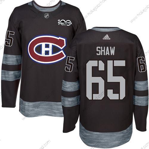 Muž Montreal Canadiens #65 Andrew Shaw Černá 1917-2017 100th Výročí Sešitý NHL Dres